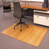 Bamboo Desk Chair Mats - 3/16